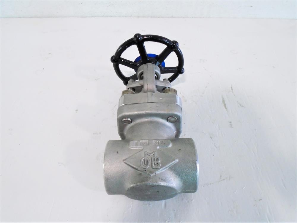 OMB 1-1/2" NPT 800# 316L Gate Valve, Cat: 610 NACE